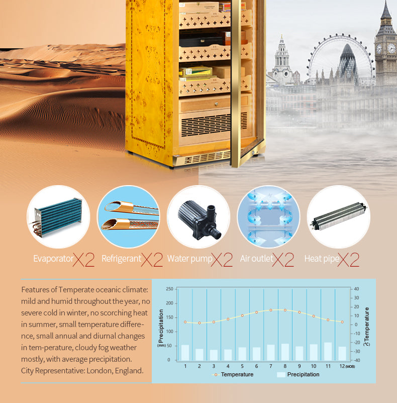 Raching MON3800 Cigar Humidor