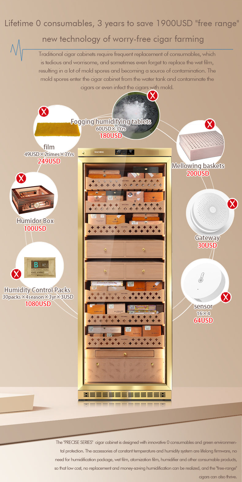 Raching MON5800A cigar humidor cabinet