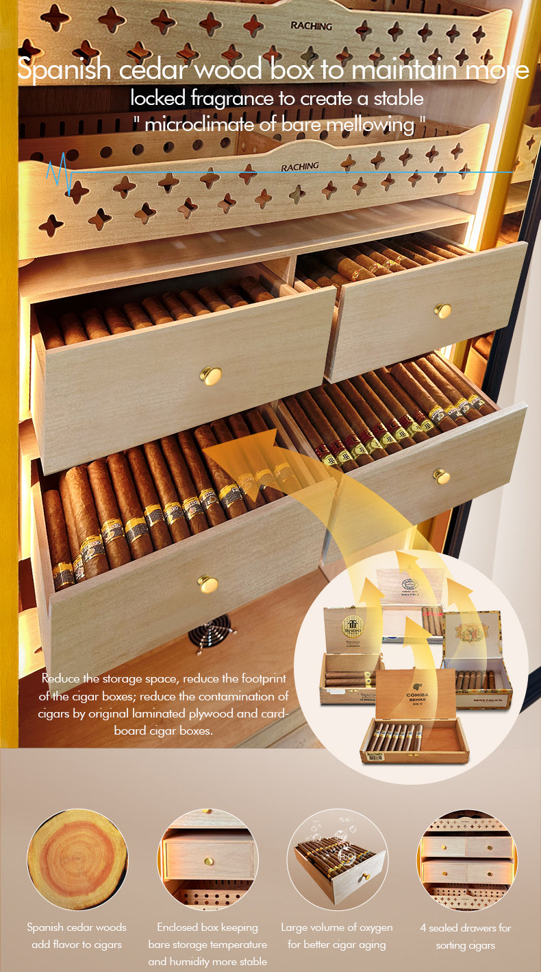 Raching MON5800A cigar humidor cabinet