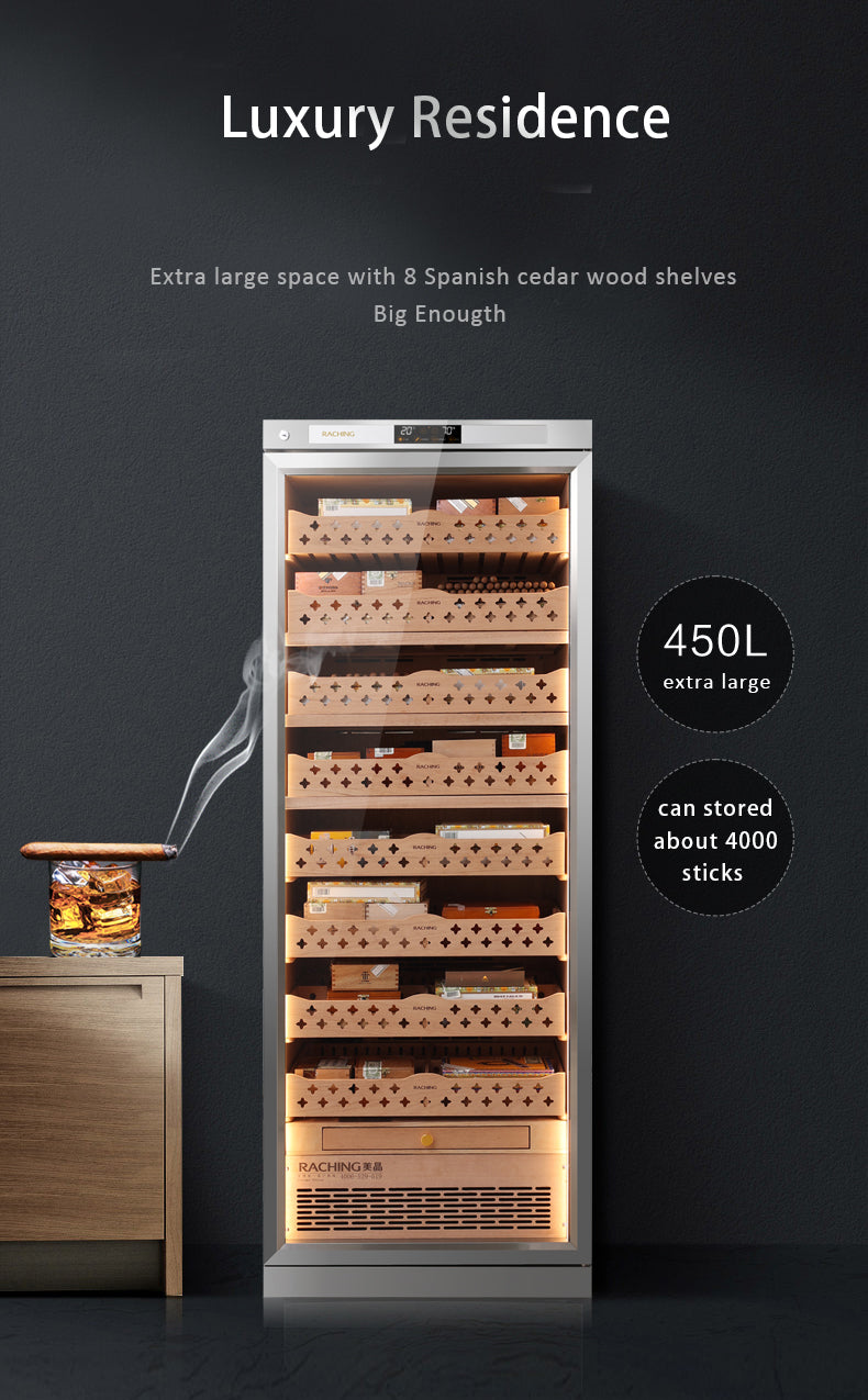 Raching CT48A Stainless Steel Cigar Humidor  Cabinet