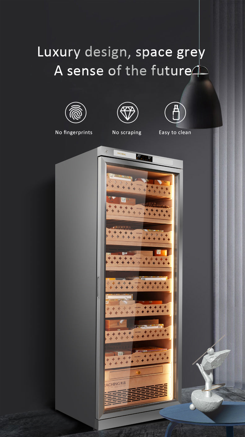 Raching CT48A Stainless Steel Cigar Humidor  Cabinet