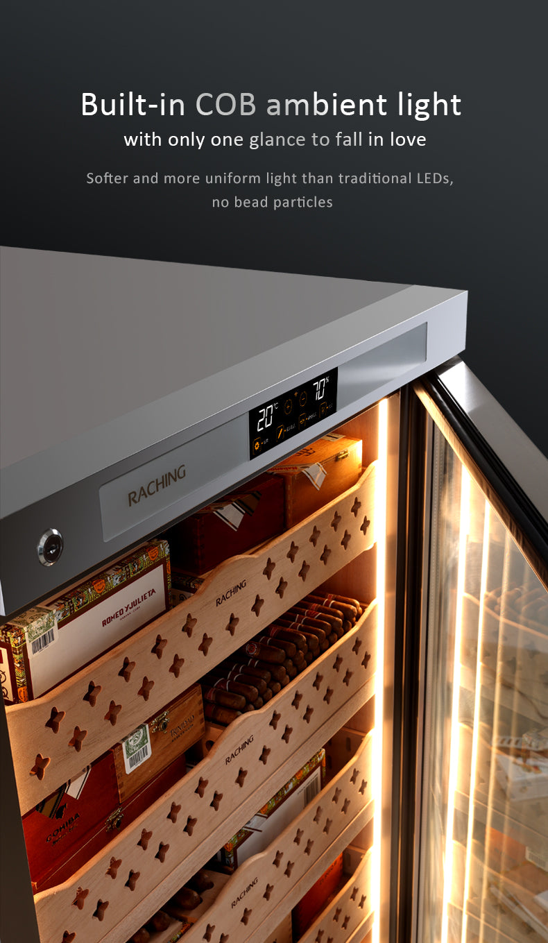 Raching CT48A Stainless Steel Cigar Humidor  Cabinet