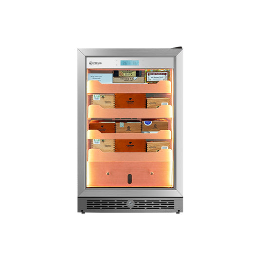 ZIEUN stainless steel cigar humidor