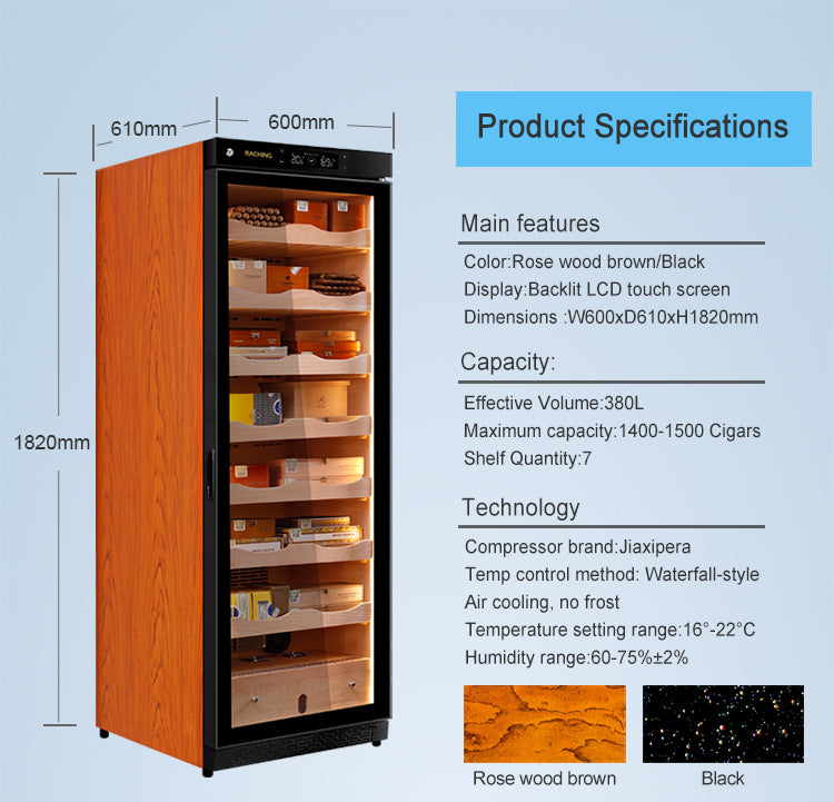 Raching C380A Cigar Humidor Cabinet