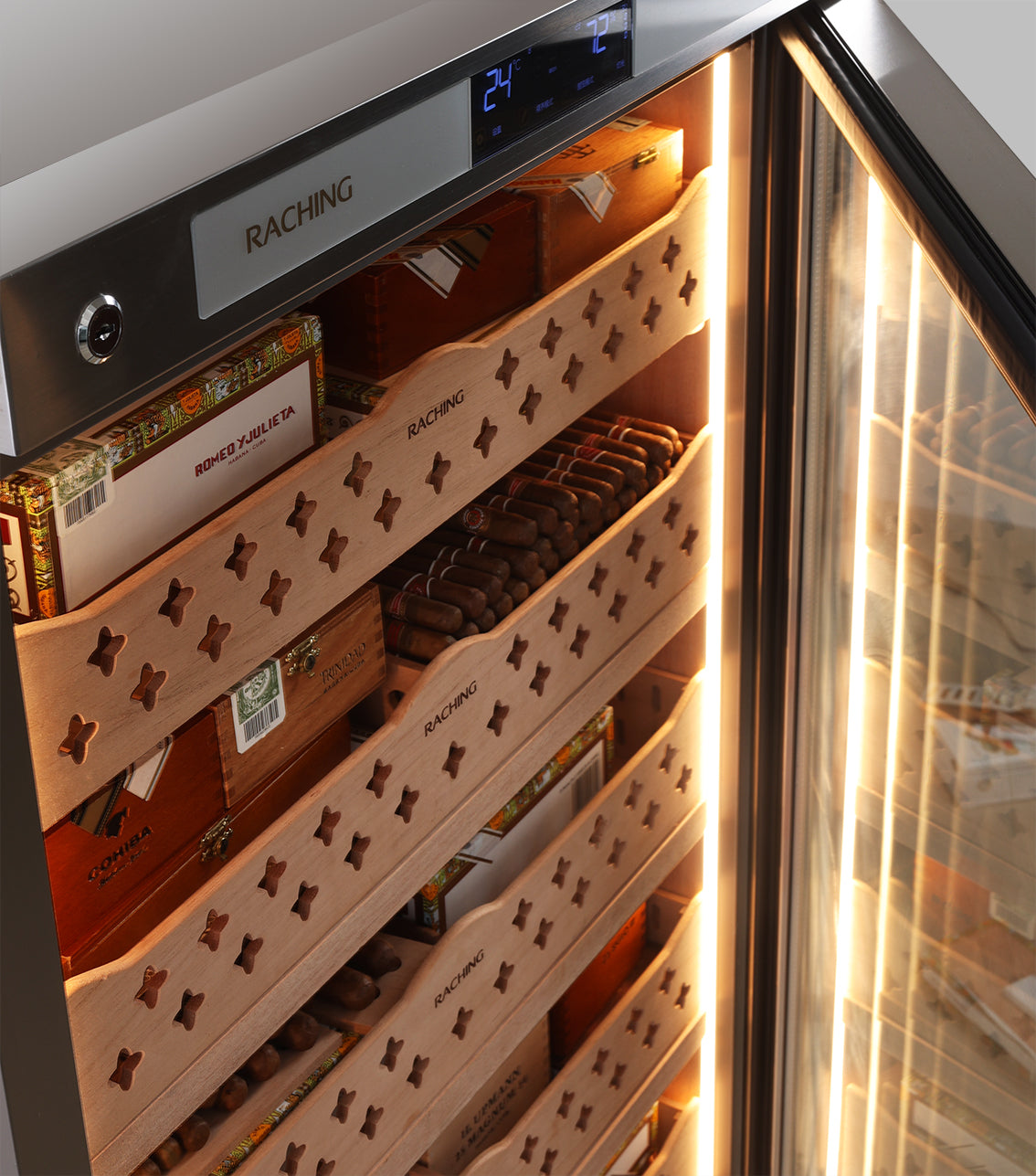 Raching CT48A Stainless Steel Cigar Humidor  Cabinet
