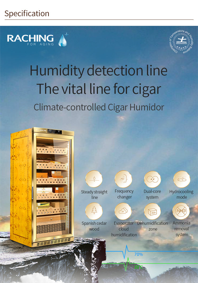 Raching MON1800 Humidor with Ammonia Removal