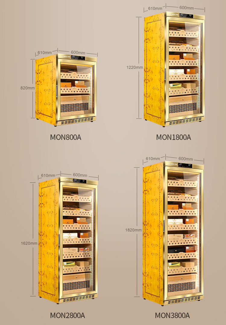 Raching MON2800 Climate Control Humidor Cabinet with Ammonia Removal