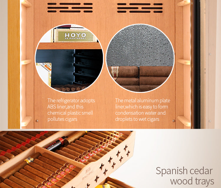 Raching MON2800 Climate Control Humidor Cabinet with Ammonia Removal