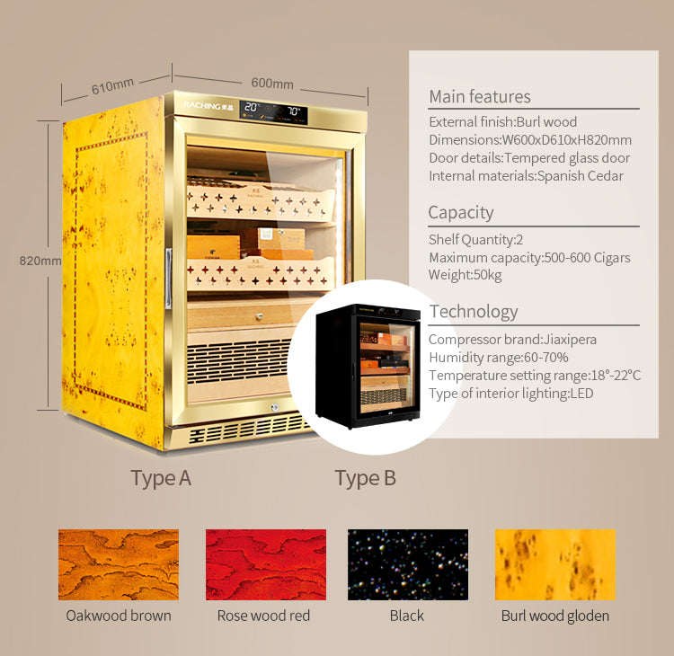 Raching MON800 Humidor Climate Control  Cabinet with Ammonia Removal
