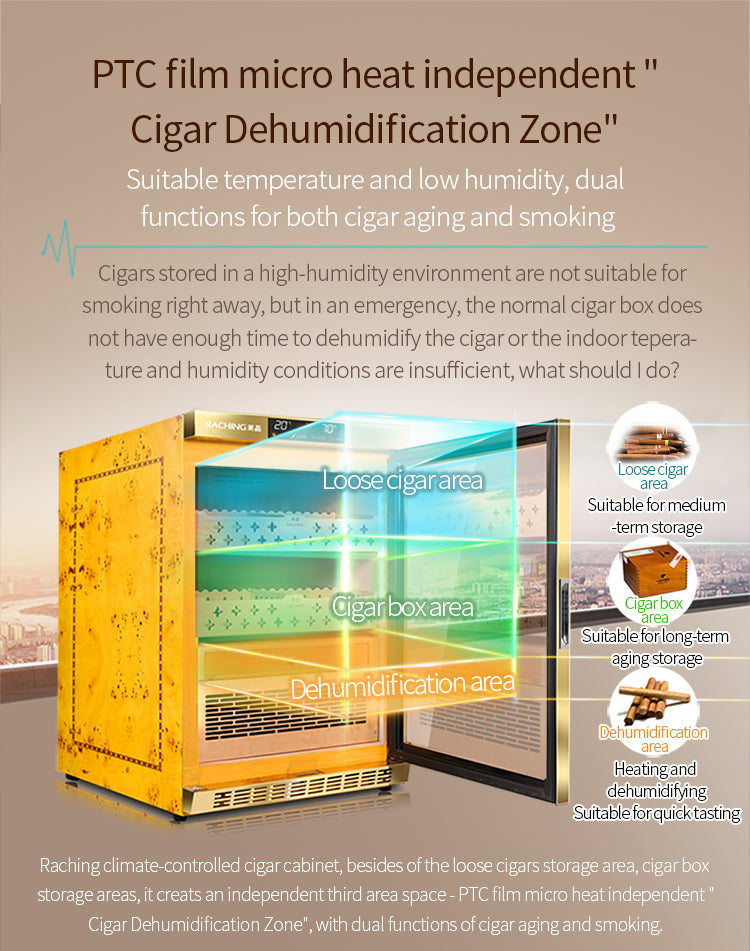 Raching MON800 Humidor Climate Control  Cabinet with Ammonia Removal