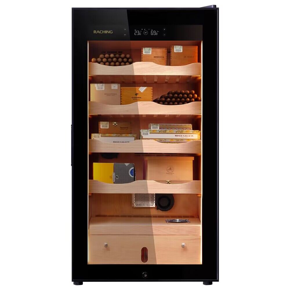 Raching Electric Cigar Humidor, Cigar Climate Control Cabinet, MA50 Cigar Humidor Cabinet