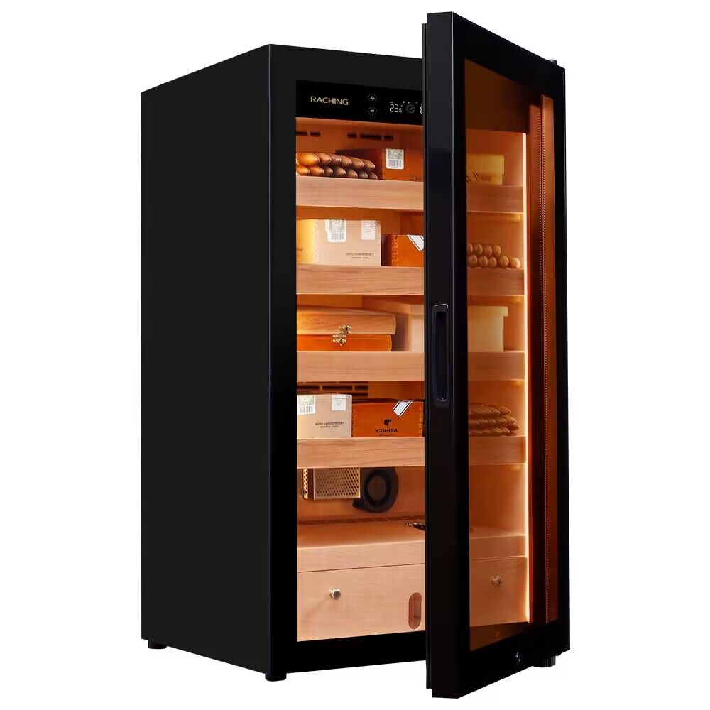 Raching Electric Cigar Humidor, Cigar Climate Control Cabinet, MA50 Cigar Humidor Cabinet