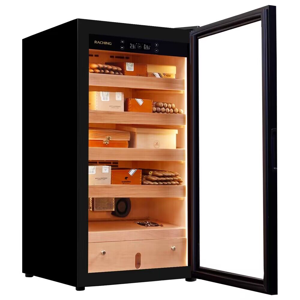 Raching Electric Cigar Humidor, Cigar Climate Control Cabinet, MA50 Cigar Humidor Cabinet